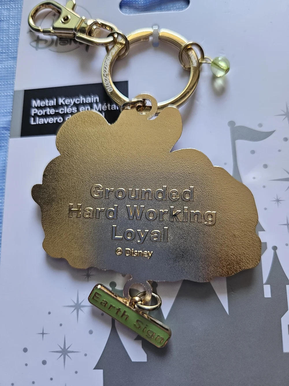 Disney Parks astrology keychain features Bambi and Thumper
